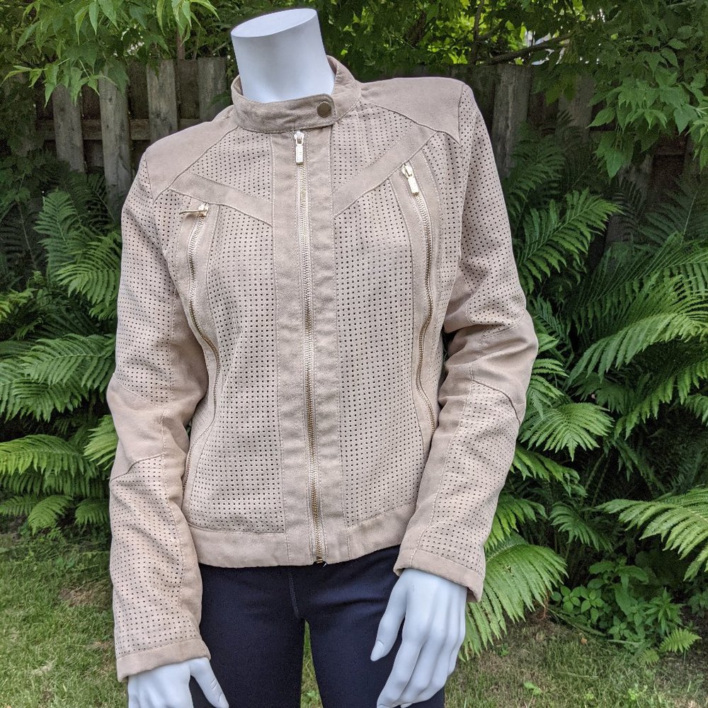 Suede jacket designed in France